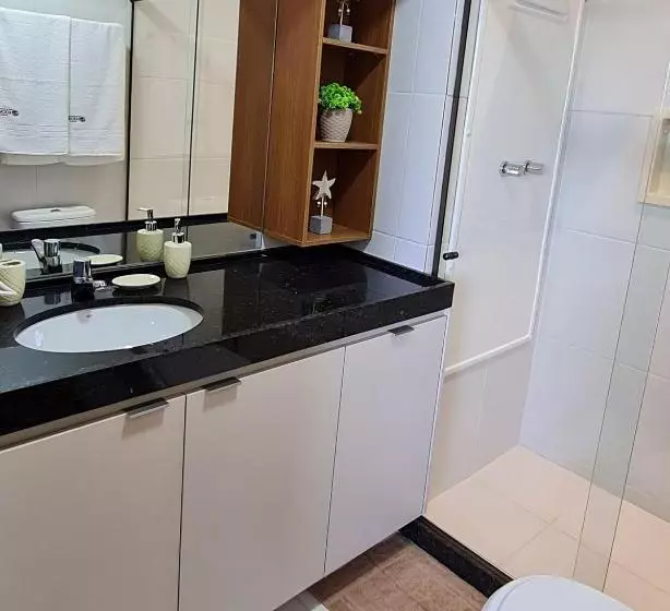 リゾートホテル Flat Luxo No Mana Beach Em Muro Alto 4 Pessoas