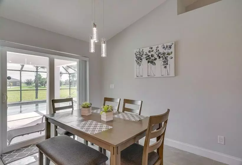 Furnished Lanai + Pool: Sunlit Cape Coral Getaway!