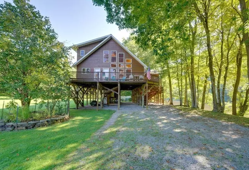 Riverfront West Virginia Cabin W/ Screened In Deck