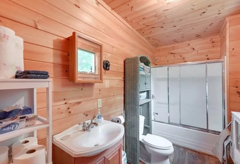 Secluded Harmony Cabin W/ Deck, Dock, Boats!