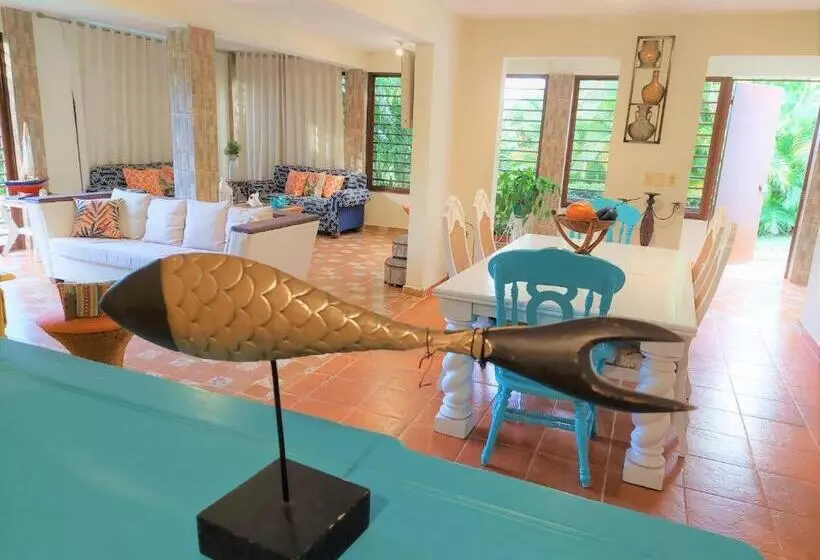 تختخواب و صبحانه Complejo Villa Las Palmeras Piscina, Billar, Jardín, Bbq @drvacationsrental