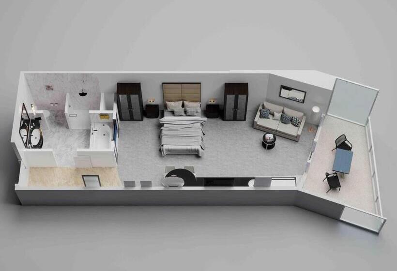 ユースホステル Fontainebleau Resort Balcony W Ocean And City View