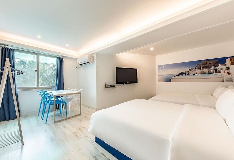 מוטל Gangneung Gyeongpodae Santorini