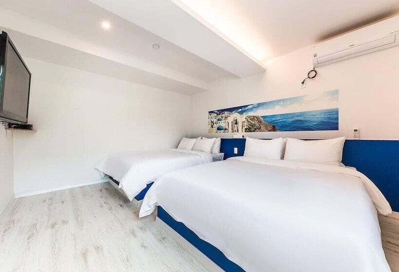 מוטל Gangneung Gyeongpodae Santorini