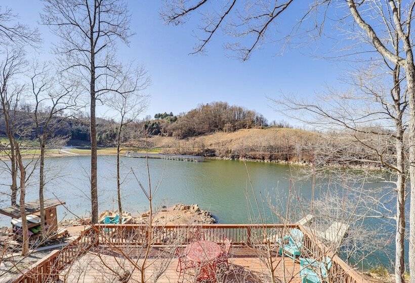 Waterfront Watauga Lake Home W/ Private Dock!