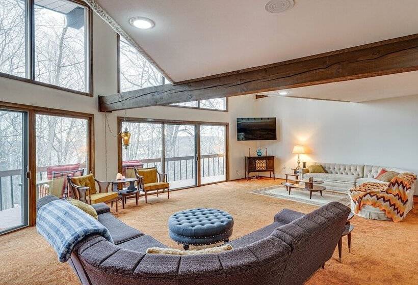 Eclectic Hubertus Home W/ Game Room & Fire Pit!