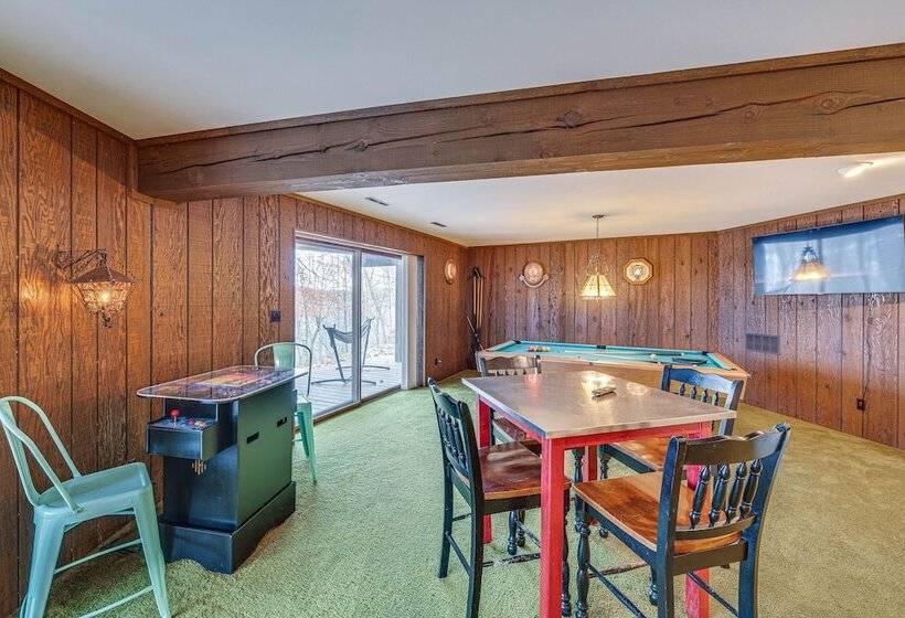 Eclectic Hubertus Home W/ Game Room & Fire Pit!