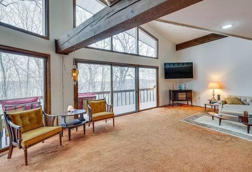 Eclectic Hubertus Home W/ Game Room & Fire Pit!