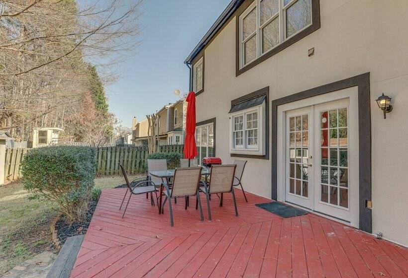 Spacious Lawrenceville Retreat W/ Fireplace + Deck