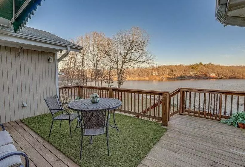 Waterfront Cherokee Village Home W/ Private Dock!