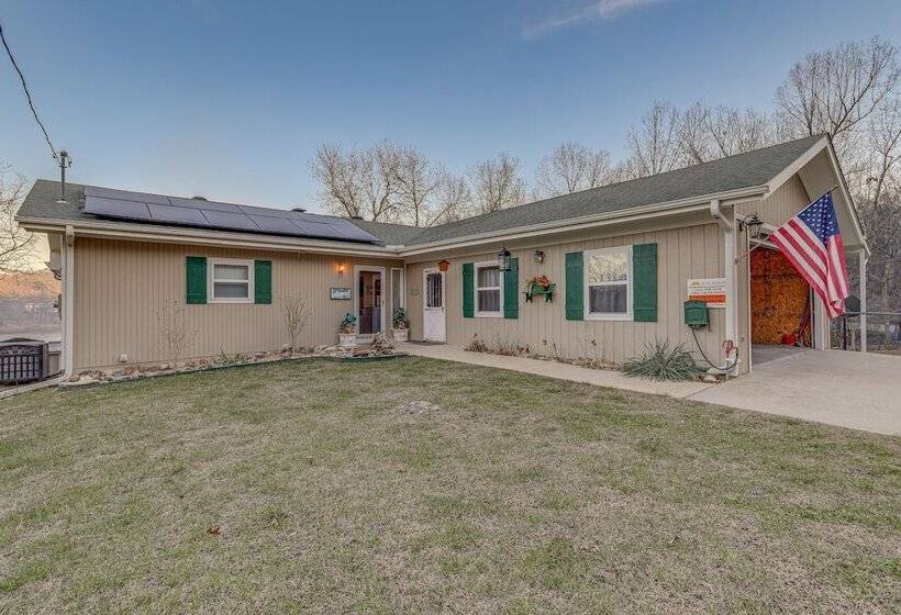 Waterfront Cherokee Village Home W/ Private Dock!