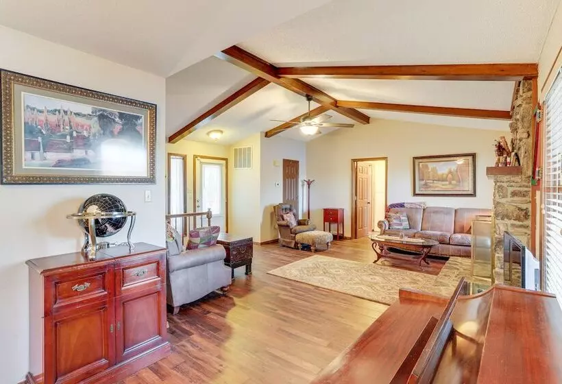 Waterfront Cherokee Village Home W/ Private Dock!