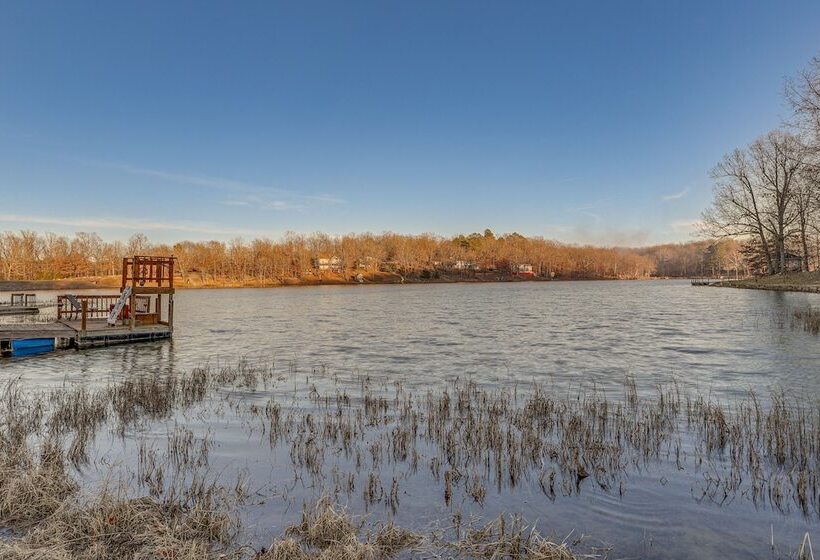 Waterfront Cherokee Village Home W/ Private Dock!