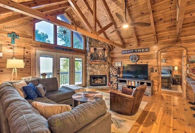 Bent Tree Cabin With Mountain & Lake Views!