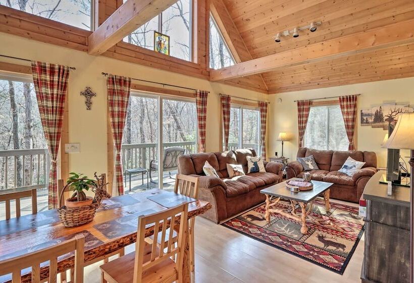 Coosawattee Resort Cabin: Deck, Fire Pit