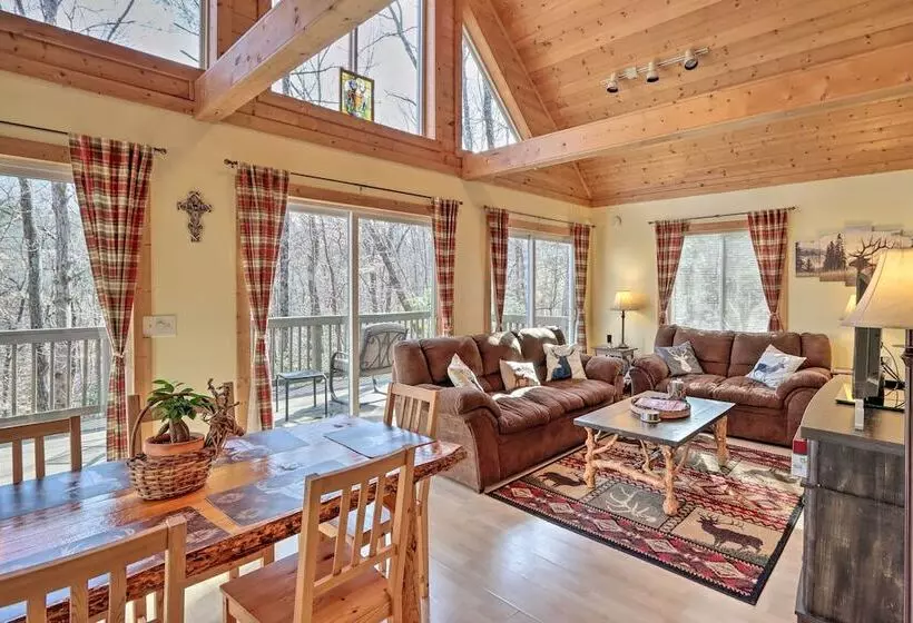 Coosawattee Resort Cabin: Deck, Fire Pit
