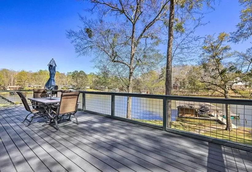 Lakefront Eatonton Home: Boat Dock + Fire Pit