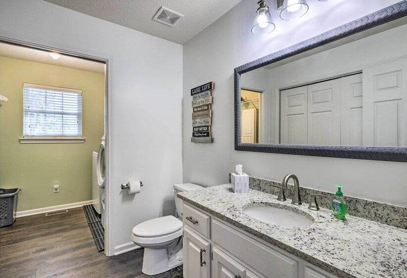 Lakefront Eatonton Home: Boat Dock + Fire Pit