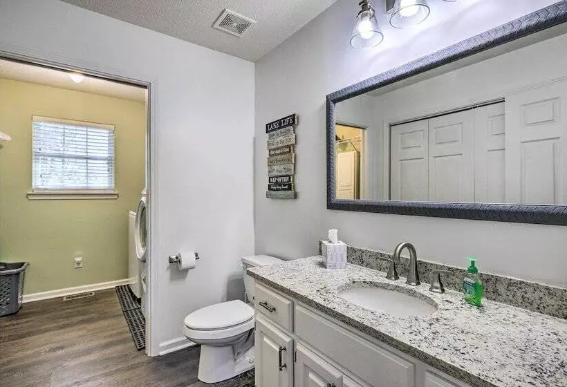 Lakefront Eatonton Home: Boat Dock + Fire Pit