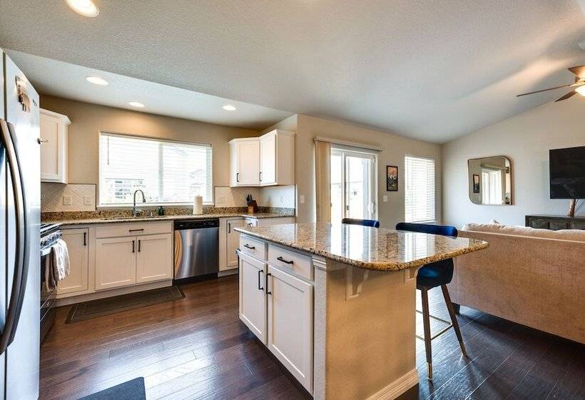 Mead Vacation Rental: Fenced Backyard & Fire Pit!