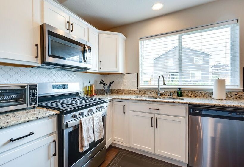 Mead Vacation Rental: Fenced Backyard & Fire Pit!