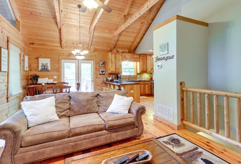 Pet Friendly Ellijay Home W/ Hot Tub + Game Room!