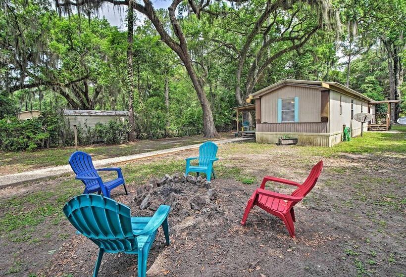 Rustic Midway Retreat W/ Deck & Creek Access!