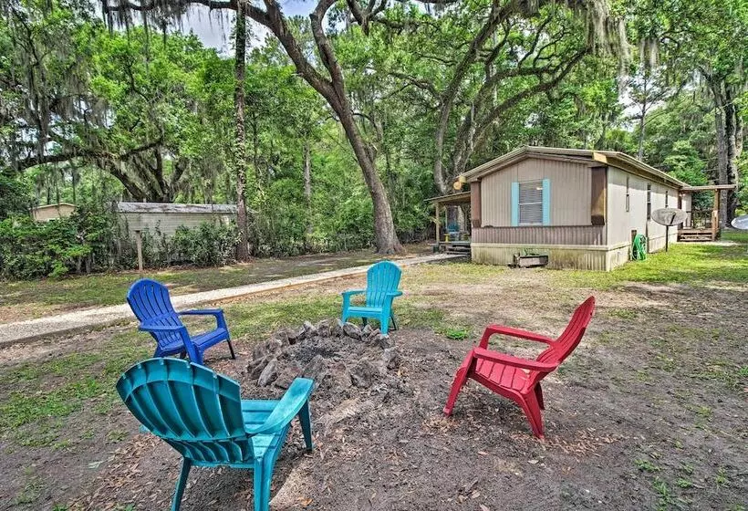 Rustic Midway Retreat W/ Deck & Creek Access!