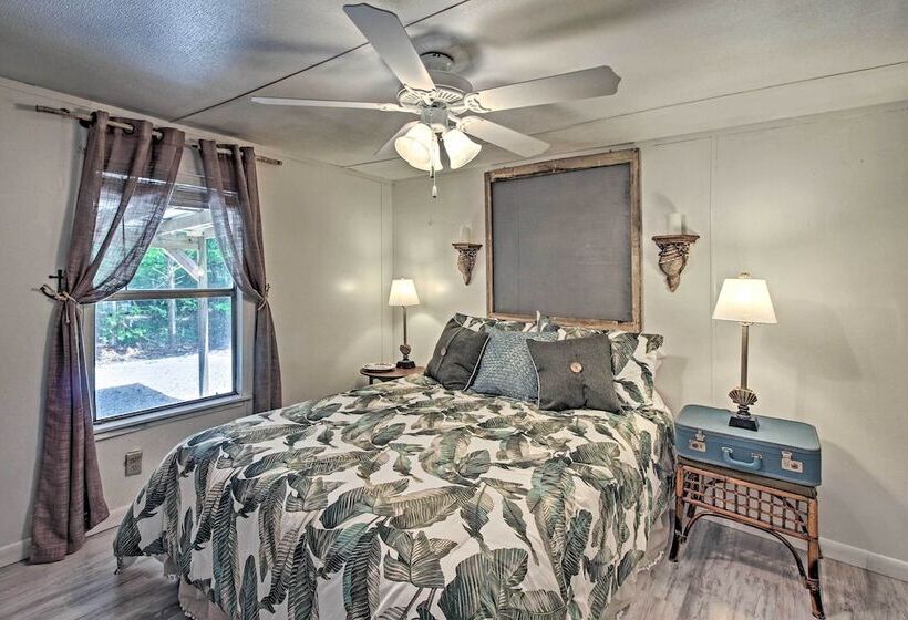 Rustic Midway Retreat W/ Deck & Creek Access!