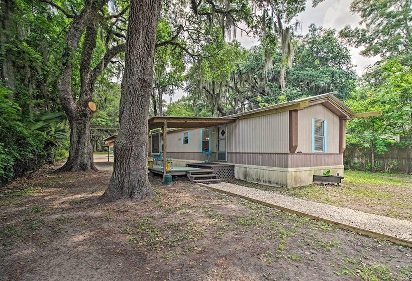 Rustic Midway Retreat W/ Deck & Creek Access!