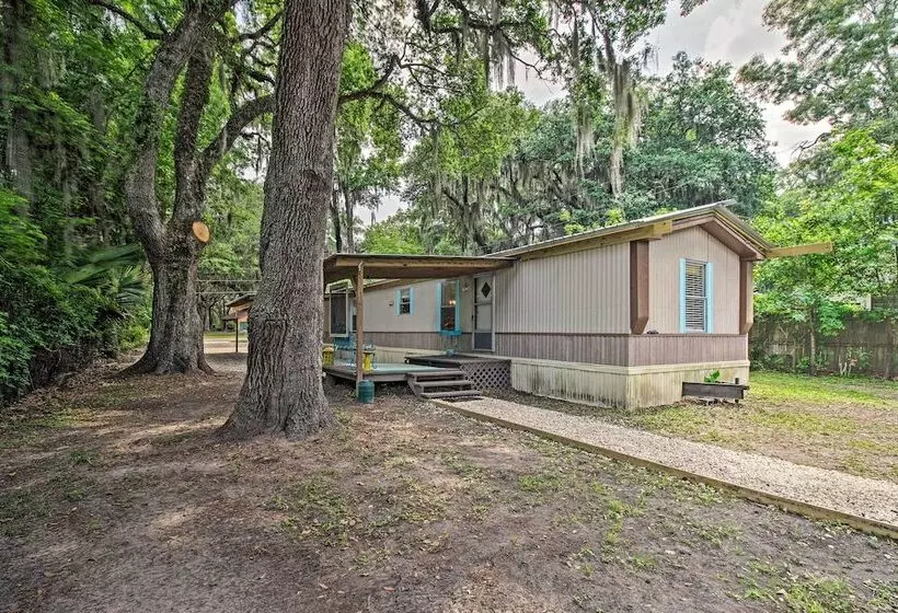 Rustic Midway Retreat W/ Deck & Creek Access!