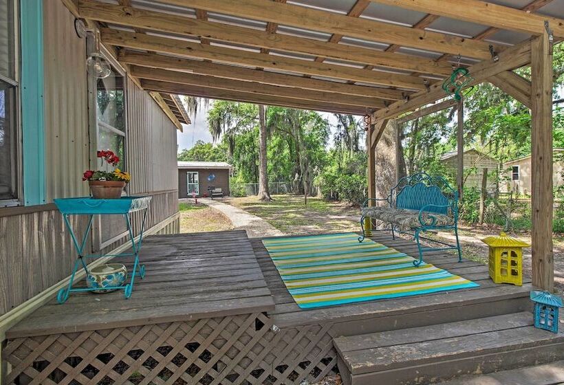 Rustic Midway Retreat W/ Deck & Creek Access!