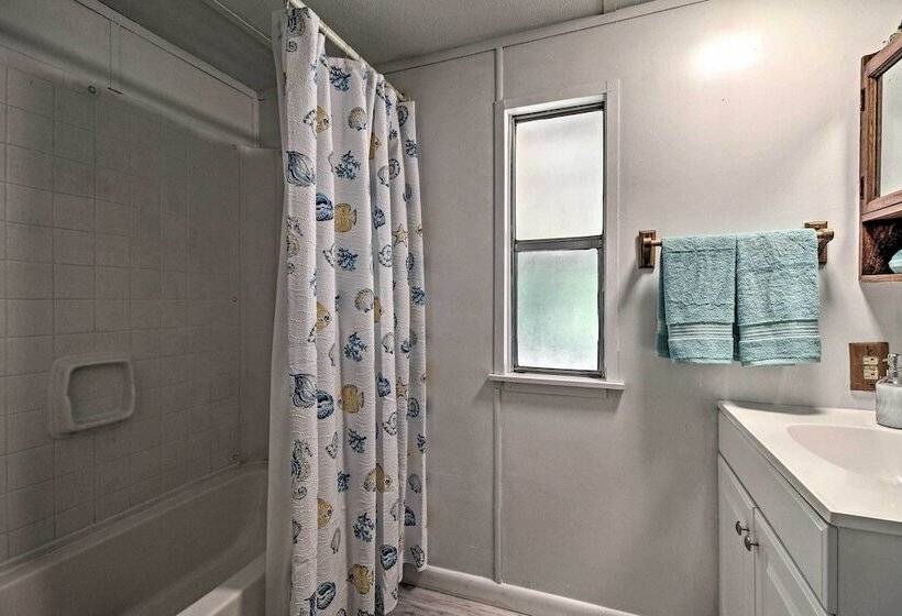 Rustic Midway Retreat W/ Deck & Creek Access!