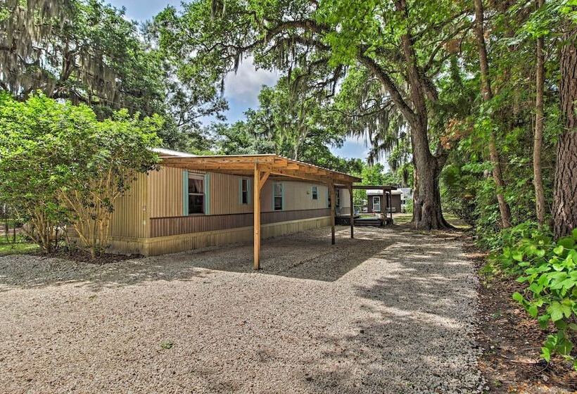 Rustic Midway Retreat W/ Deck & Creek Access!