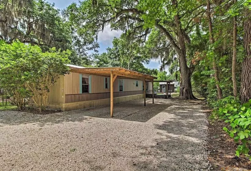 Rustic Midway Retreat W/ Deck & Creek Access!