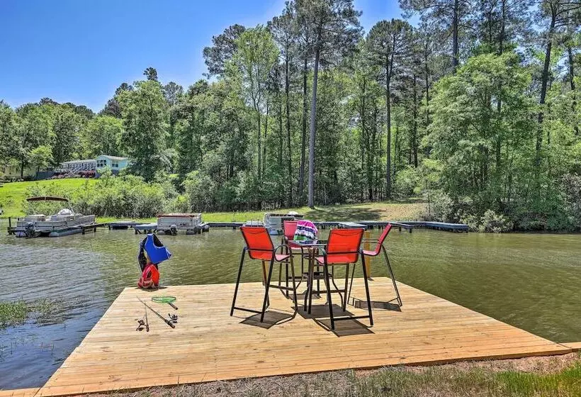 Waterfront Lake Sinclair Home: Dock + Grill!
