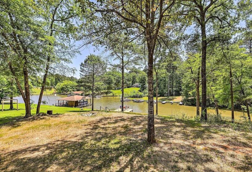 Waterfront Lake Sinclair Home: Dock + Grill!