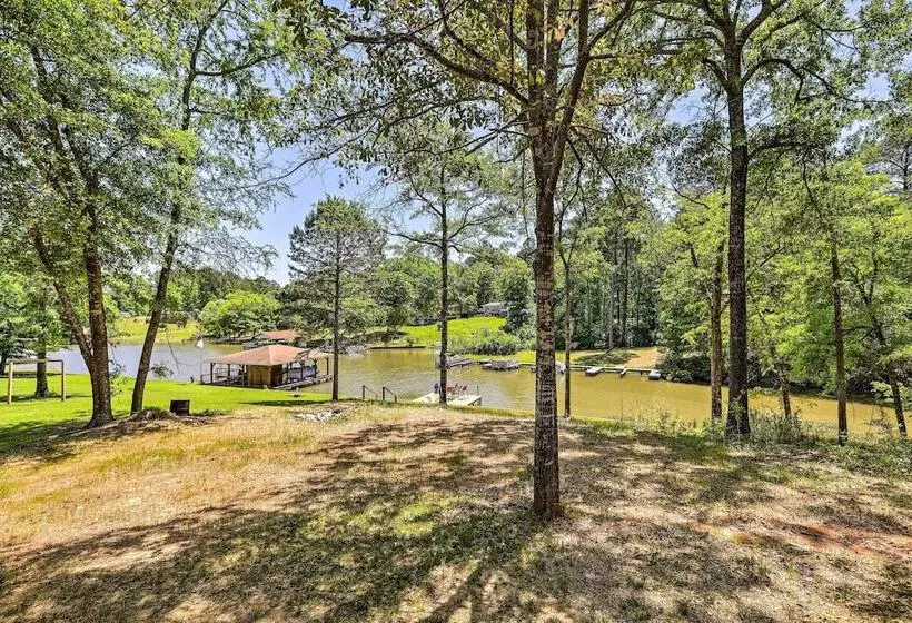 Waterfront Lake Sinclair Home: Dock + Grill!