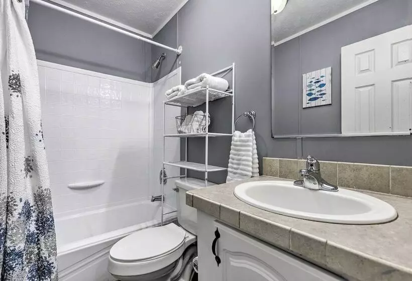 Waterfront Lake Sinclair Home: Dock + Grill!