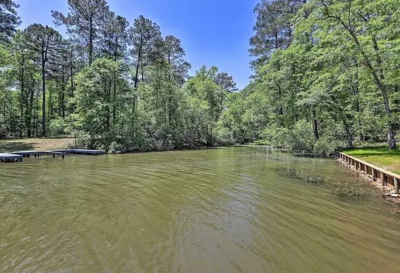 Waterfront Lake Sinclair Home: Dock + Grill!