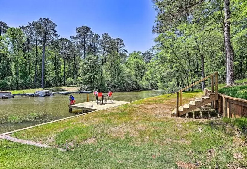 Waterfront Lake Sinclair Home: Dock + Grill!