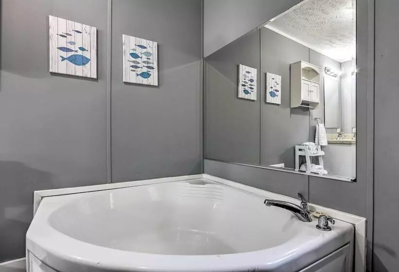 Waterfront Lake Sinclair Home: Dock + Grill!