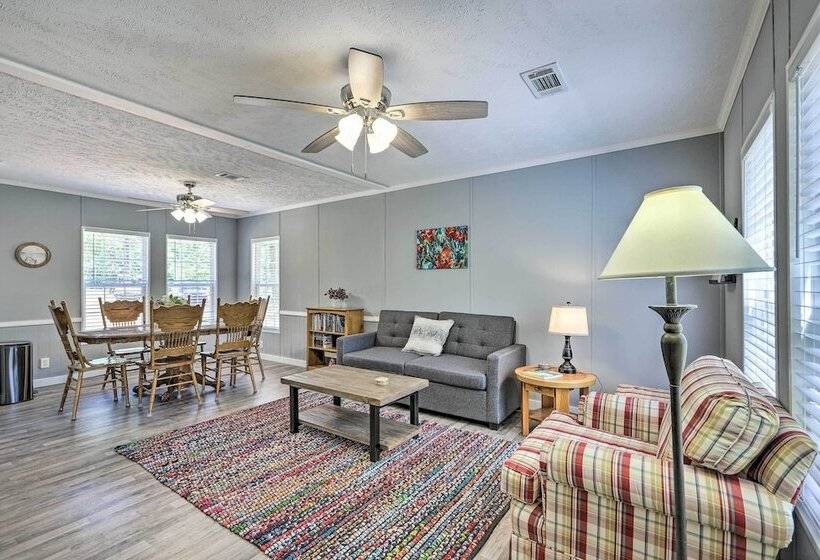 Waterfront Lake Sinclair Home: Dock + Grill!