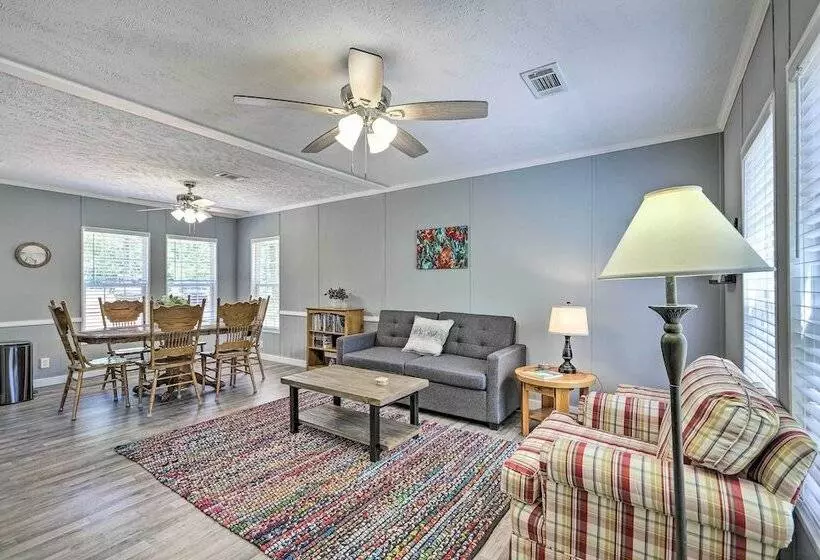 Waterfront Lake Sinclair Home: Dock + Grill!