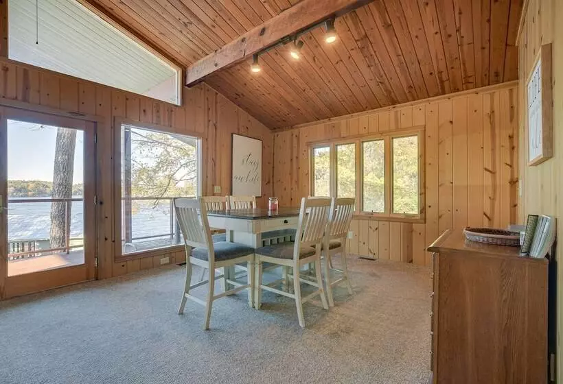 Cozy Lakefront Cabin In Semora W/ Large Dock!