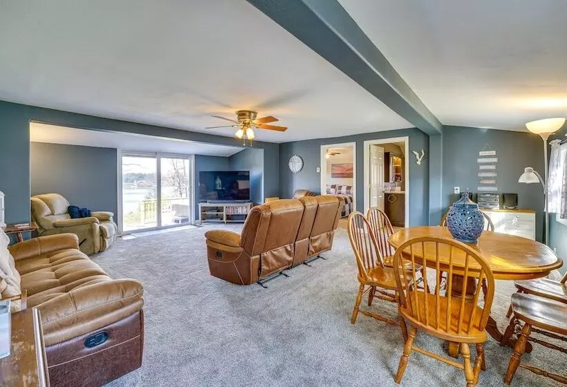 Lake White Cloud Home With Fire Pit!