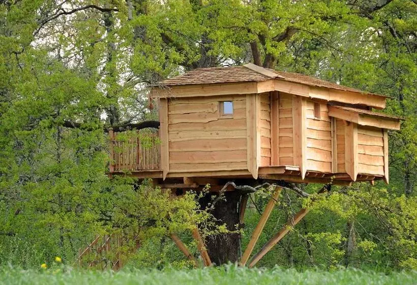 ベッドアンドブレックファースト La Cabane Du Vieux Chêne