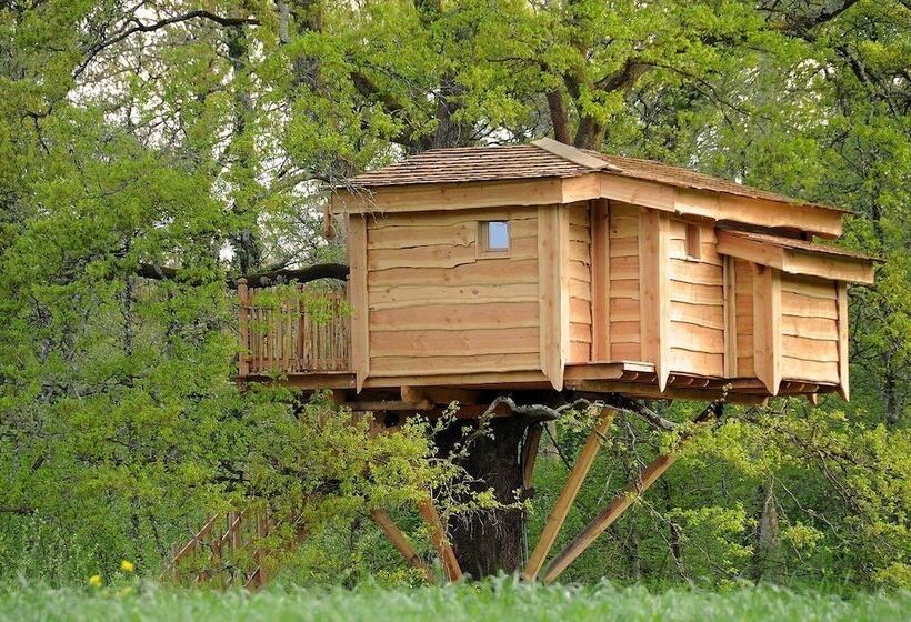 ベッドアンドブレックファースト La Cabane Du Vieux Chêne