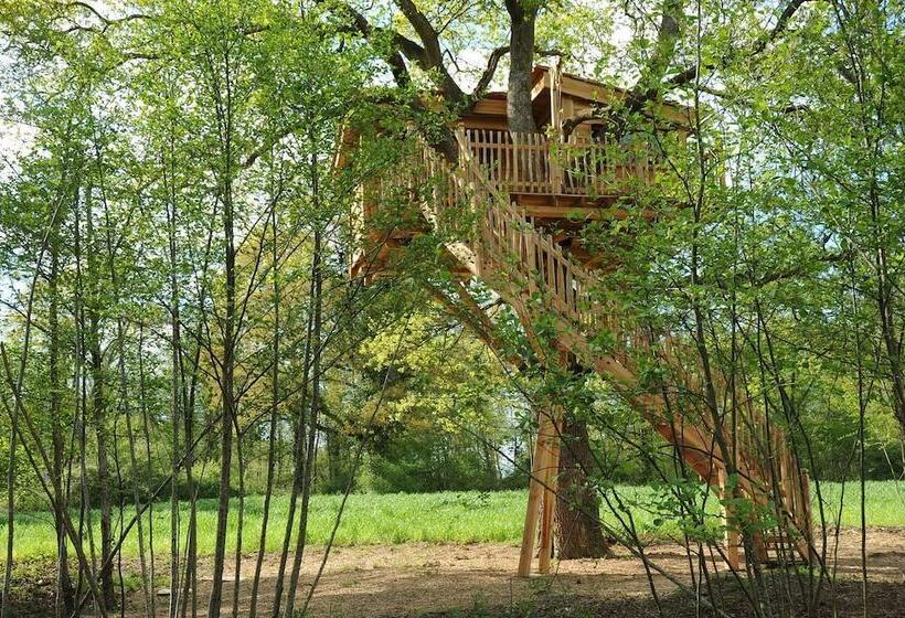 ベッドアンドブレックファースト La Cabane Du Vieux Chêne