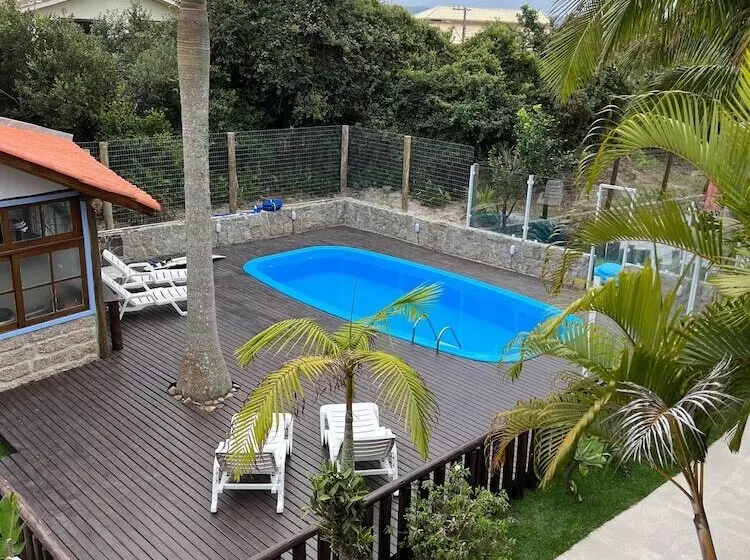 ユースホステル Pousada Buena Onda Garopaba Sc 50m Da Praia